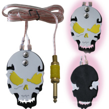 Professional Stainless Steel Skull Tattoo Foot Switch Pedal, Tattoo Foot Switch